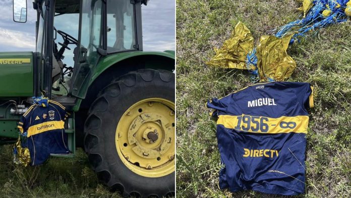 Habló el productor rural de un pueblo uruguayo que encontró la camiseta de Boca en homenaje a Russo: dónde la halló y qué hará con ella