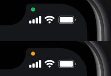 Qué es el punto verde que aparece en la parte de arriba de los iPhone