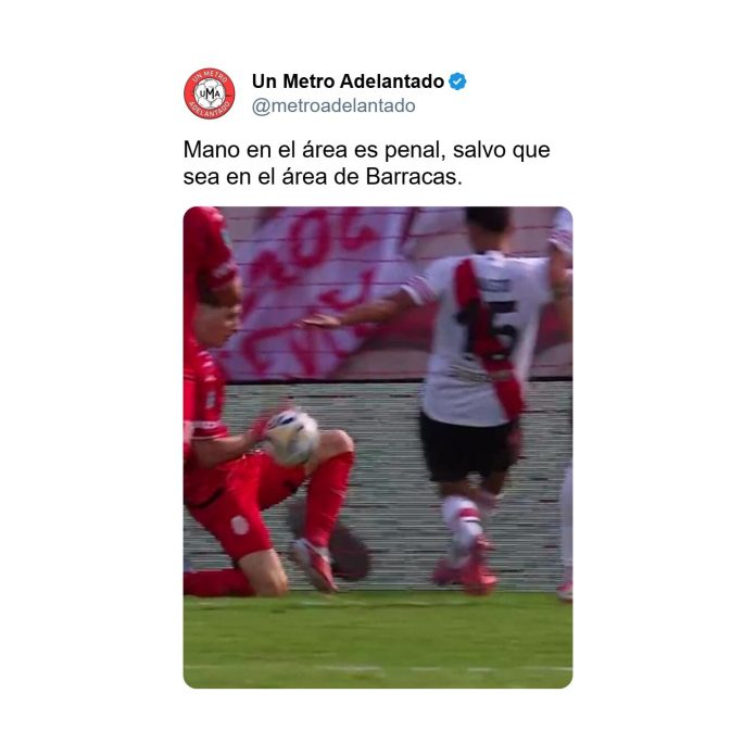 Estallaron los memes tras la polémica por el penal en River Plate-Barracas Central