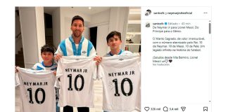 “De príncipe a genio”: el regalo que Neymar les envió a Messi y sus hijos