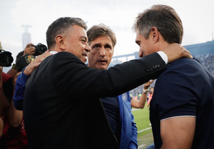 El cálido reencuentro entre Marcelo Gallardo y los mellizos Barros Schelotto en el duelo entre Vélez y River