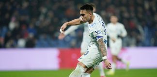 Pecho y zurdazo: el grito de Lautaro Martínez en la goleada del Inter de Milán, líder de la Serie A de Italia