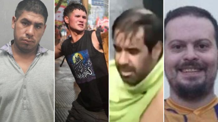 Quiénes son los 15 prófugos buscados por los disturbios durante la marcha en el Congreso por la reforma laboral