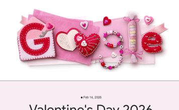 San Valentín 2026: así es el romántico doodle con el que Google celebra el Día de los Enamorados