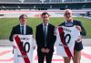 El encuentro entre autoridades de River Plate y del Banco de Desarrollo de América Latina y el Caribe por la ampliación del Monumental