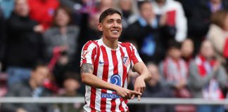 El impresionante remate teledirigido de Nahuel Molina que se clavó en el ángulo en el partido entre Atlético Madrid y Getafe