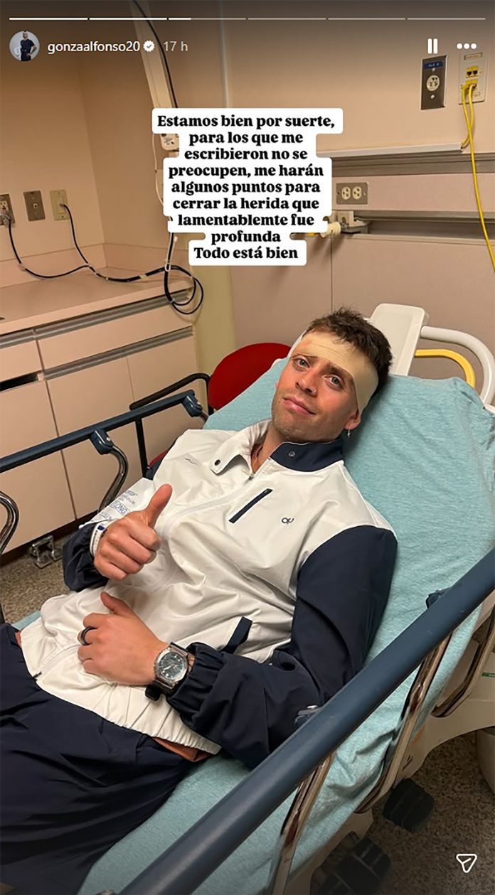 Golpeó su cabeza contra el cristal, se recuperó y ganó el partido: la increíble secuencia que protagonizó un jugador de padel argentino