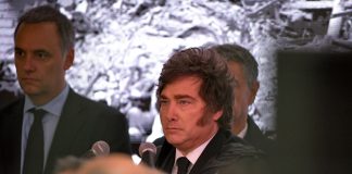 Javier Milei en acto por el aniversario del atentado a la embajada de Israel: “Un cobarde ataque del terrorismo iraní”