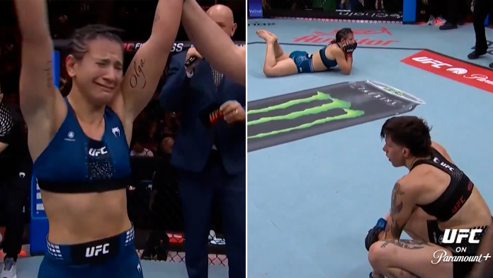 La argentina Ailín Pérez sigue imparable en la UFC: ganó su sexta pelea consecutiva y realizó su tradicional festejo