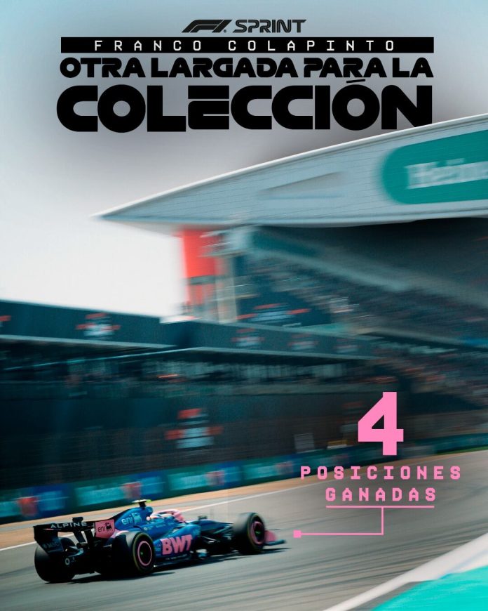 “Otra largada para la colección”: el elogio de la F1 a Colapinto tras su inicio de carrera en la Sprint del GP de China