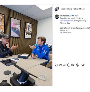 El mensaje de respaldo de Flavio Briatore a Franco Colapinto luego de la prueba especial que realizó a bordo del Alpine