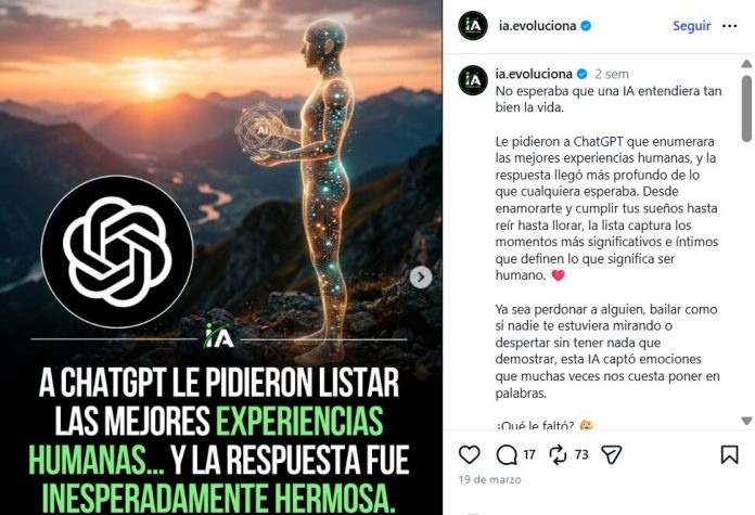 Le preguntaron a la IA cuál era la mejor experiencia humana y la lista que armó emocionó a todos