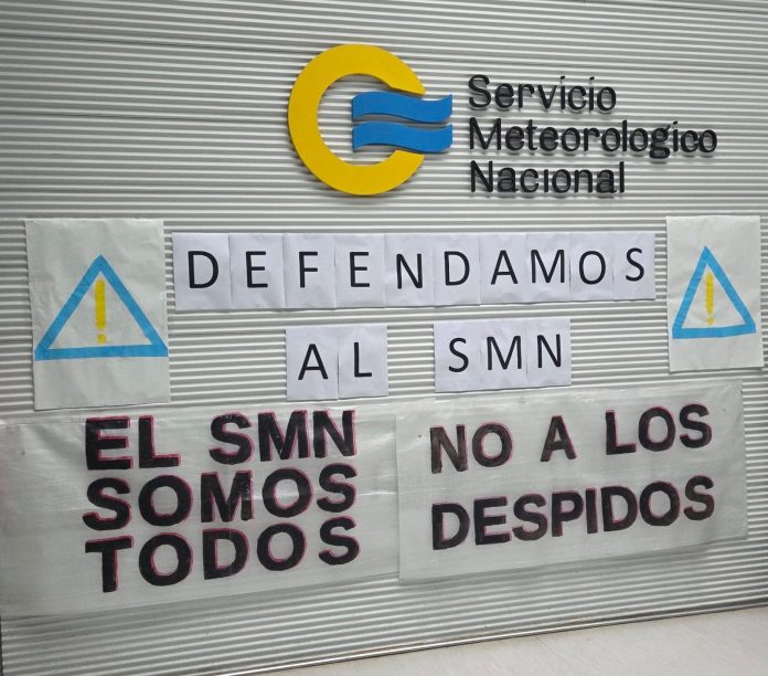 Paro en el Servicio Meteorológico Nacional: trabajadores alertan por despidos del 30% del personal