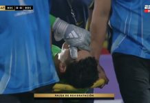 El momento de la lesión que sacó a Leandro Brey del partido de Boca ante Barcelona de Ecuador por la Libertadores