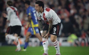 La dura entrada de Franco Ibarra que lesionó a Sebastián Driussi a los 7 minutos de River Plate-Rosario Central