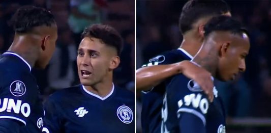 La insólita discusión entre Sebastián Villa y Matías Fernández en plena goleada de Independiente Rivadavia por la Libertadores