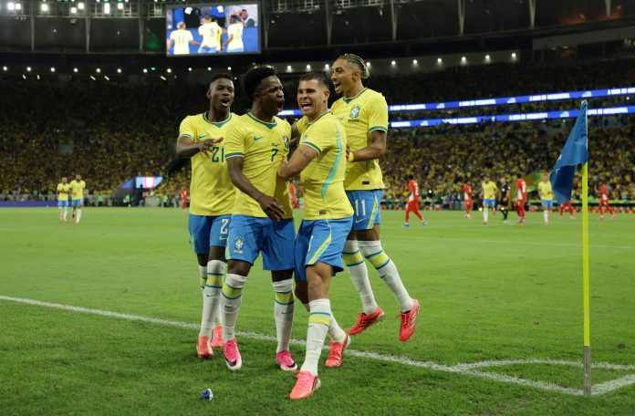 Sin Neymar y con un golazo de Vinicius, Brasil le gana 3-1 a Panamá en su despedida del Maracaná antes del Mundial