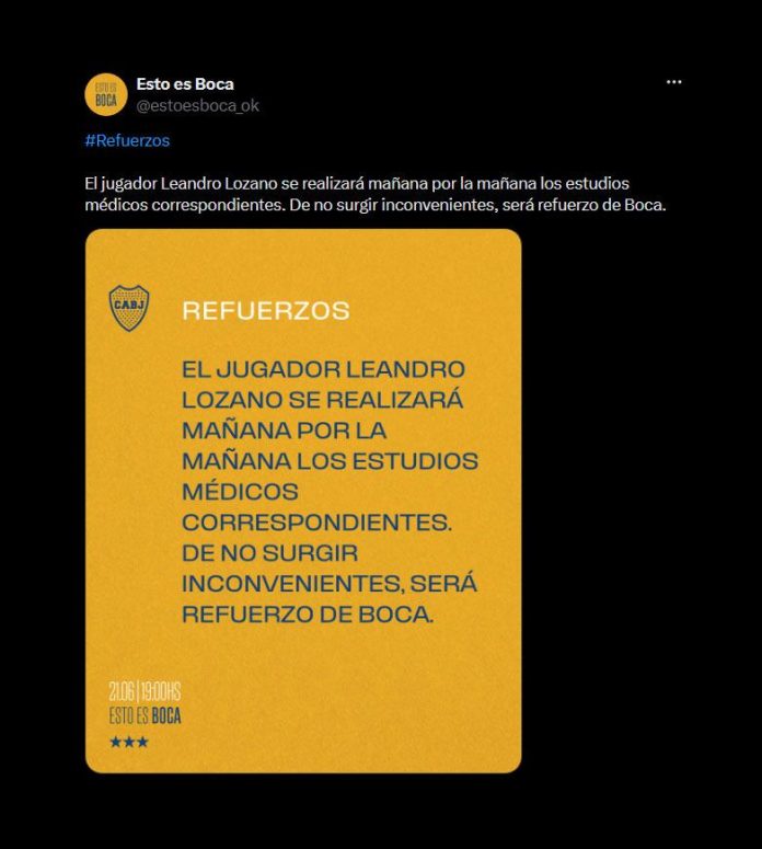 Boca Juniors confirmó la llegada de su primer refuerzo: cuánto pagó por su ficha