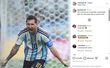 El posteo de Messi tras la victoria ante Austria: de la reacción del “Dibu” Martínez a la referencia a un histórico gol de Maradona