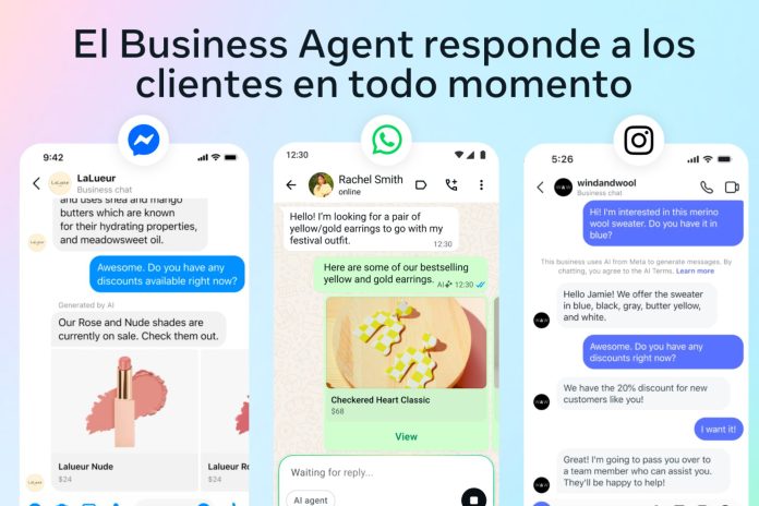 Meta anuncia su agente de IA para transformar para siempre el uso de WhatsApp, Instagram y Messenger