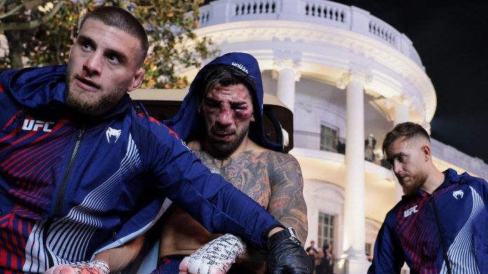 “No veo casi nada”: el antes y después del rostro de una figura de UFC tras recibir un brutal castigo en una inolvidable velada en la Casa Blanca