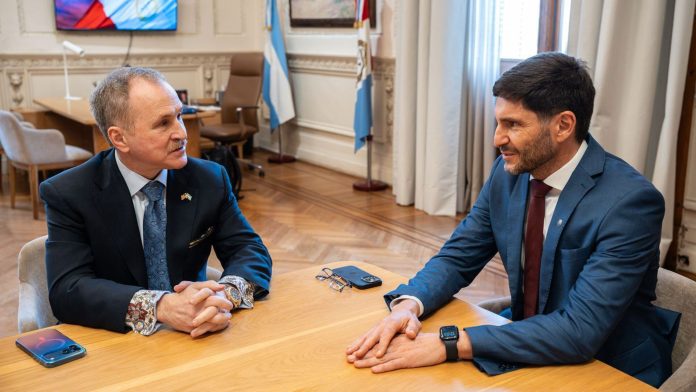 Peter Lamelas se reunió en Rosario con Maximiliano Pullaro, con el foco en la seguridad y posibles inversiones en Santa Fe