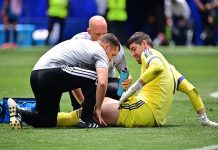 El desgarrador llanto de Thibaut Courtois tras salir lesionado ante España en los cuartos de final del Mundial