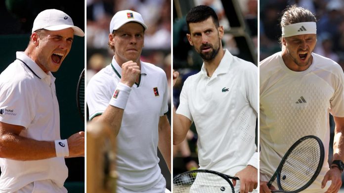 Jannik Sinner vs. Novak Djokovic y Alexander Zverev vs