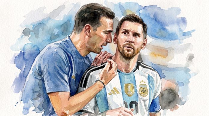 Scaloni, entre la incógnita del equipo y lo que representa Messi