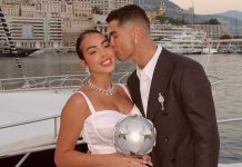 Dieron a conocer detalles de la boda secreta entre Cristiano Ronaldo y Georgina Rodríguez: la reacción del futbolista cuando lo felicitaron en su club
