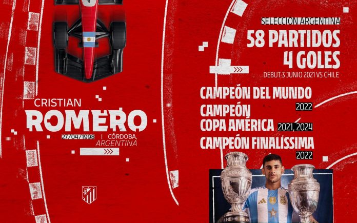 La particular presentación de Cuti Romero en Atlético de Madrid que convirtió a Colapinto en tendencia
