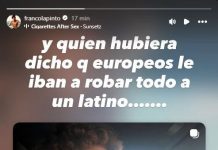 Le robaron a Franco Colapinto en Europa: los objetos preciados que le sustrajeron