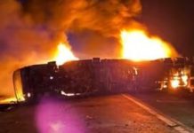 Tres personas murieron en un choque e incendio en la Ruta Nacional 34, en Santiago del Estero