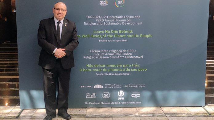 El rabino argentino Fishel Szlajen participará del grupo de IA del G20 Interfaith Forum