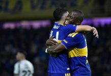 Enner Valencia marcó su primer gol en Boca Juniors ante Central Córdoba: el registro histórico que logró el ecuatoriano