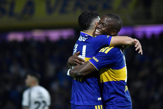 Enner Valencia marcó su primer gol en Boca Juniors ante Central Córdoba: el registro histórico que logró el ecuatoriano
