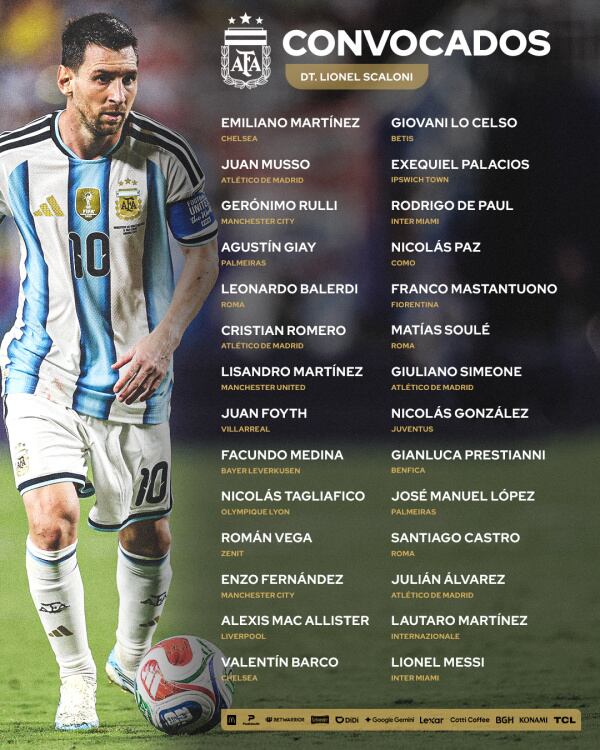 Impacto en la selección argentina: Lionel Messi fue citado y tendrá su despedida el 6 de octubre en el Monumental