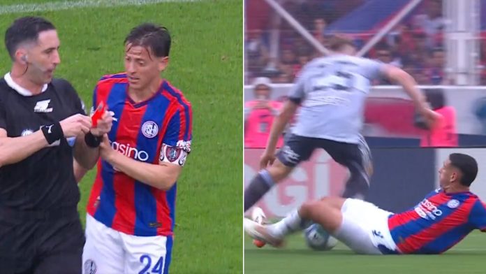 La lupa sobre la expulsión de Insaurralde que dejó a San Lorenzo con diez hombres en el clásico con Boca a la media hora de juego