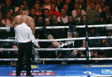 La más “extraña” pelea de boxeo: lo golpearon en la nunca, cayó fuera del ring y el árbitro declaró nulo el resultado