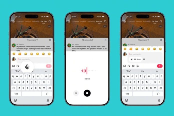 Los comentarios de TikTok ahora admiten audios, encuestas, galerías de fotos y más