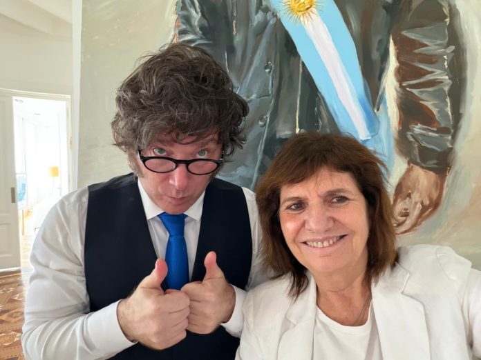 Milei afirmó que su relación con Patricia Bullrich es “excelente” y resaltó que “forma parte de la mesa política”
