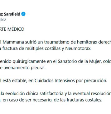 Operaron de urgencia a Emmanuel Mammana tras un choque con su arquero en Newell’s-Vélez: quedó internado en cuidados intensivos