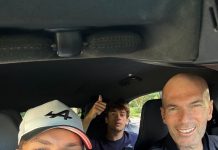 “Un privilegio”: el sorprendente encuentro entre Colapinto y el “chofer” Zinedine Zidane antes del GP de España de F1