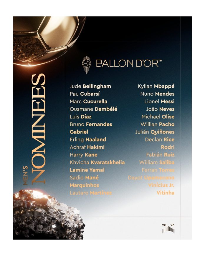 Con Lionel Messi entre los candidatos al mejor jugador, se entregará el Balón de Oro 2026: hora, TV y todo lo que hay que saber