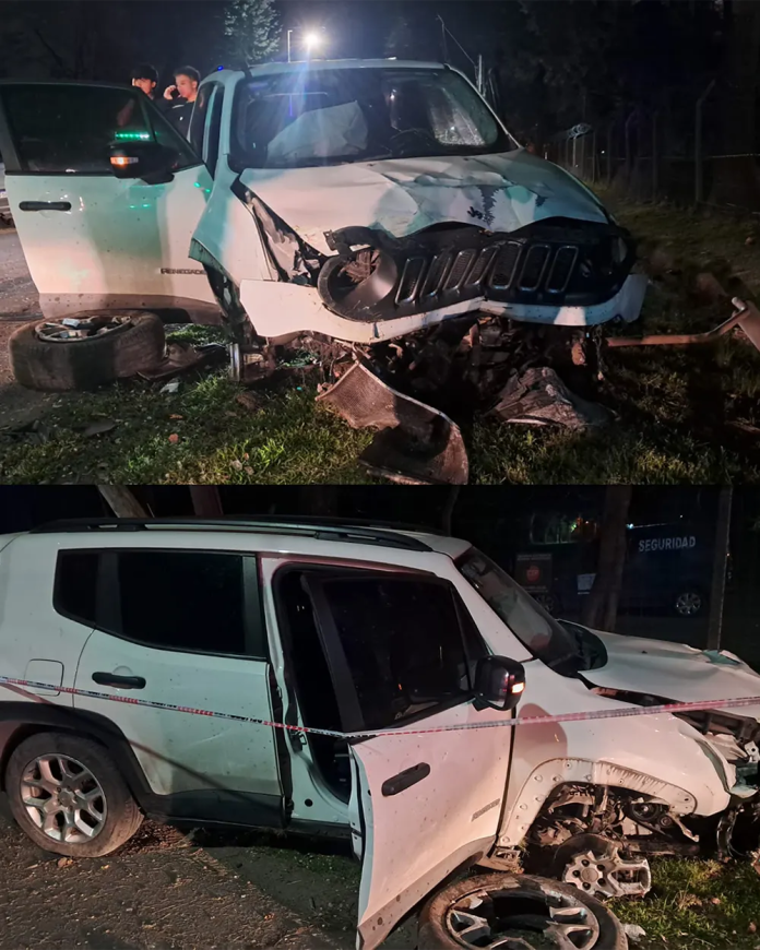 “Estaba medio escabio”: se filmó manejando a 140 km/h, perdió el control y chocó contra un poste