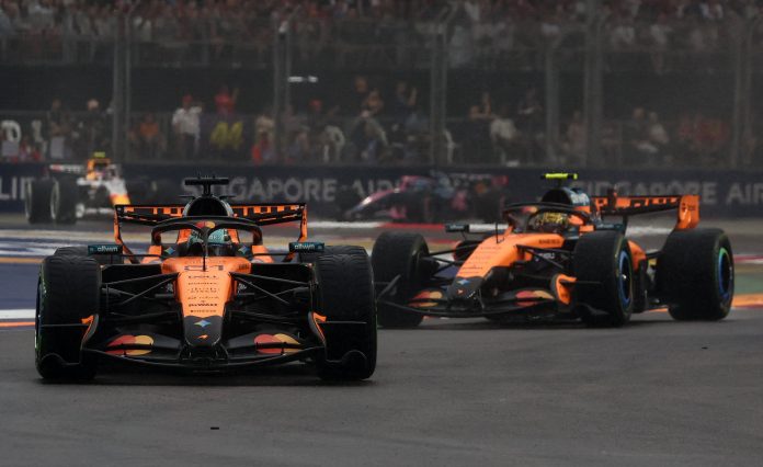 La ácida respuesta de Lando Norris a un periodista tras el escandoloso accidente entre los McLaren en la F1: “¿Quién se cree que es?»