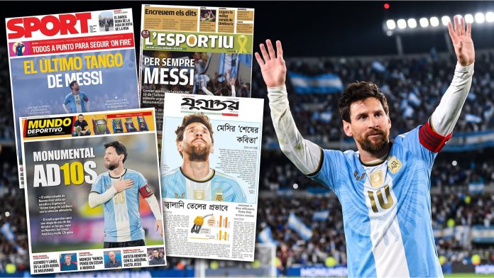 Las tapas de los diarios del mundo tras el retiro de Lionel Messi de la selección argentina: “Despedida de cuento de hadas”
