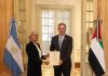 Pablo Quirno recibió las cartas credenciales de la nueva embajadora de Emiratos Árabes Unidos en el país