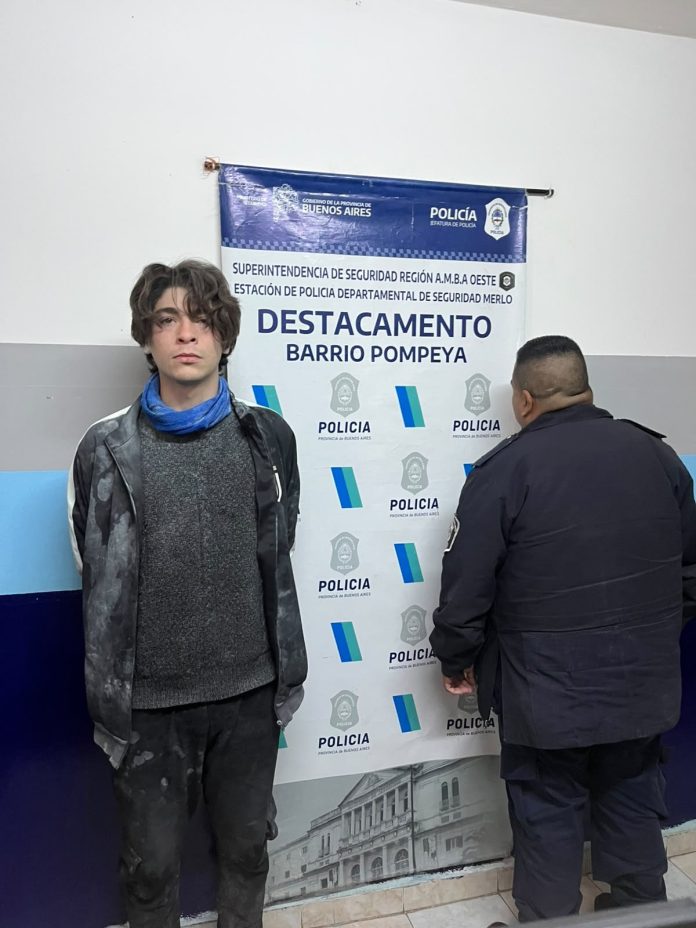 Pánico en Merlo: un joven de 20 años roció con nafta un auto e intentó prender fuego una estación de servicio