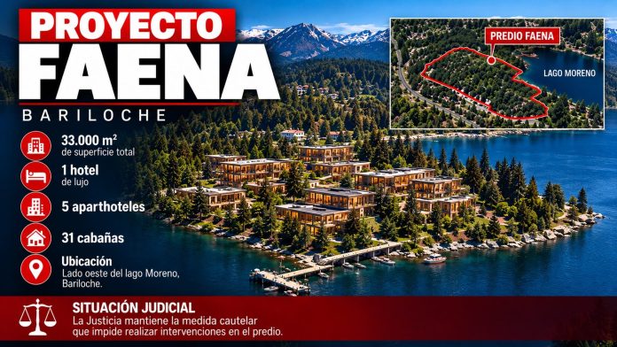 Polémica entre Alan Faena y ambientalistas de Bariloche por el hotel de Perón